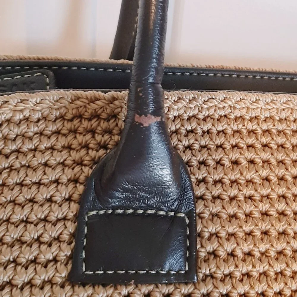 The Sak X Elliott Lucca Woven Nylon & Leather Trim Shoulder Bag